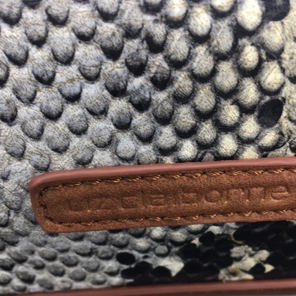 LIZ CLAIBORNE "Snakeskin" Tote - Picture 2 of 6
